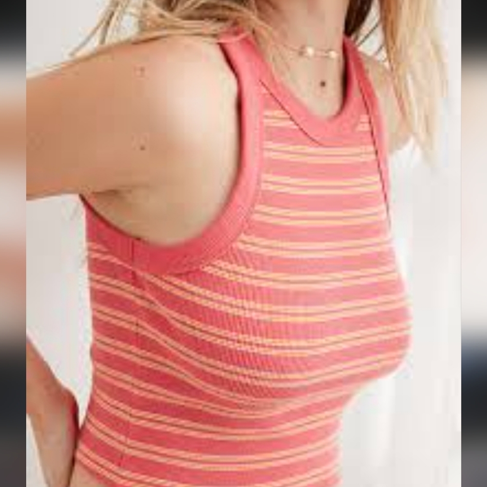 Aerie Free Spirit Ribbed Tank Top Sz L